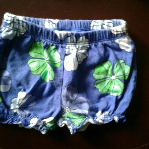 Carters Girls Size 3 Months Blue Floral Top & Bot - Picture 7 of 7